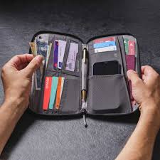 RFID travel wallet for card and document protection
