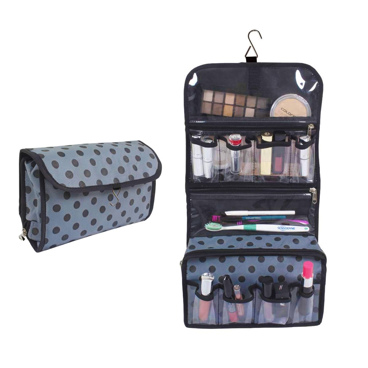 Toiletry organizer for compact personal care storage